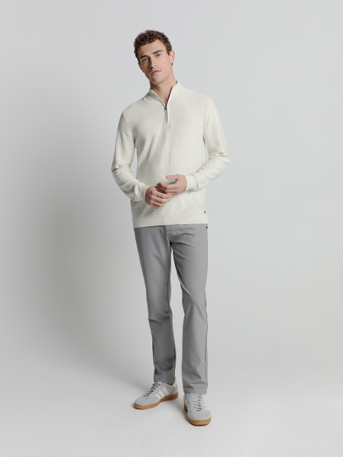 Half Zip Melange Pullover