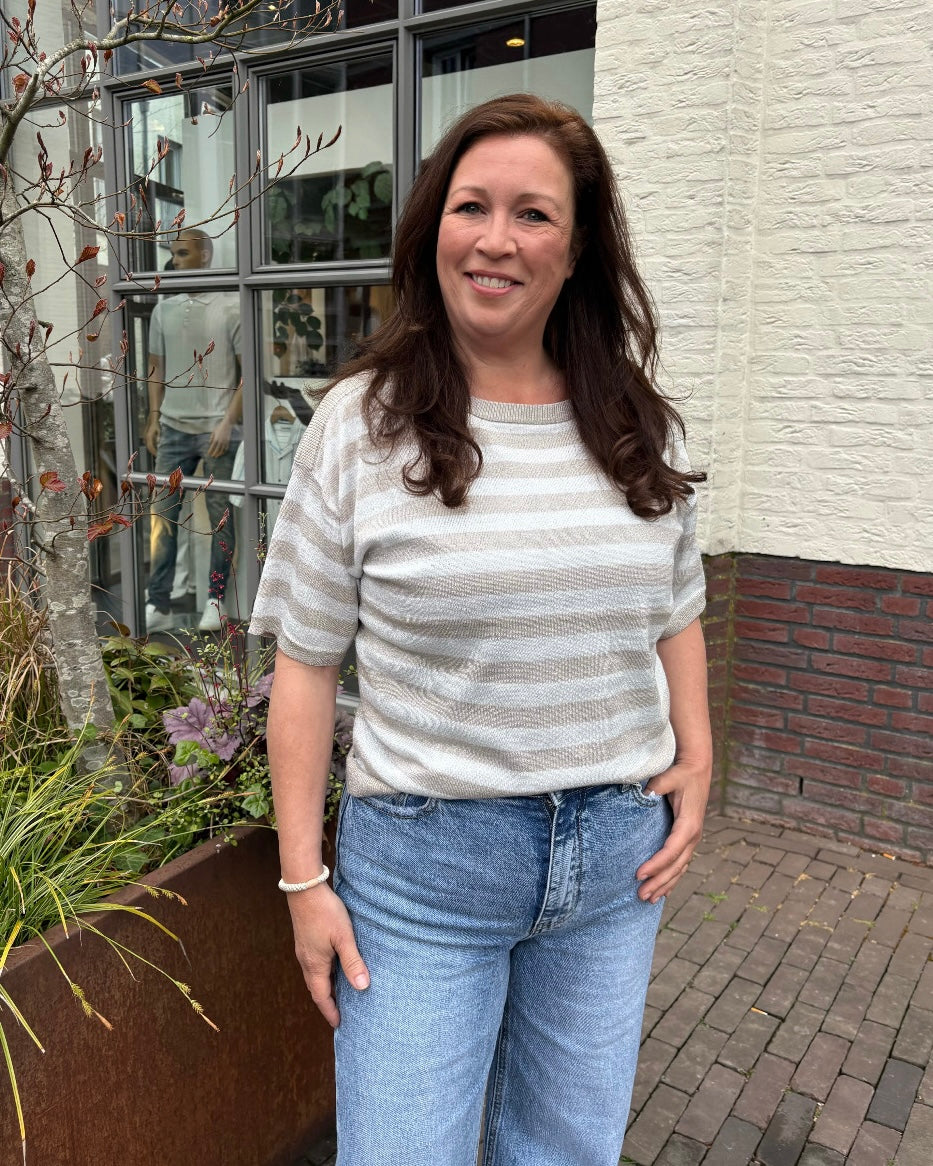 Kaffe Striped Pullover