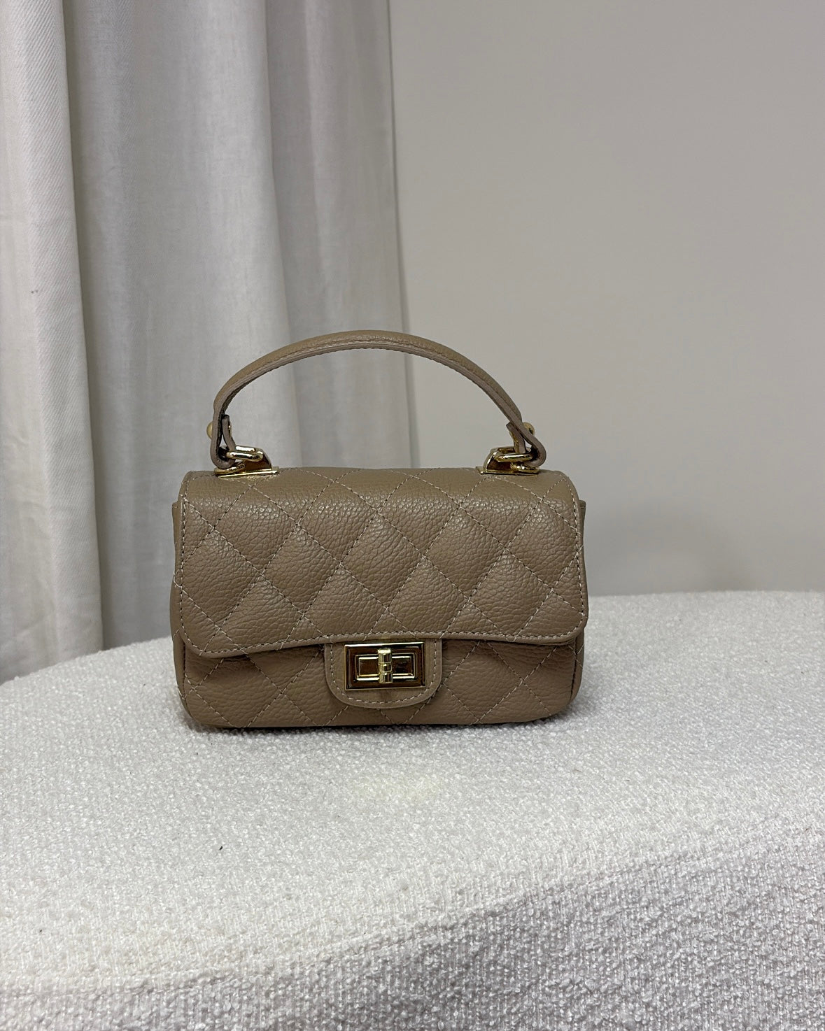 LaLunaTheLabel D05 Taupe Bag