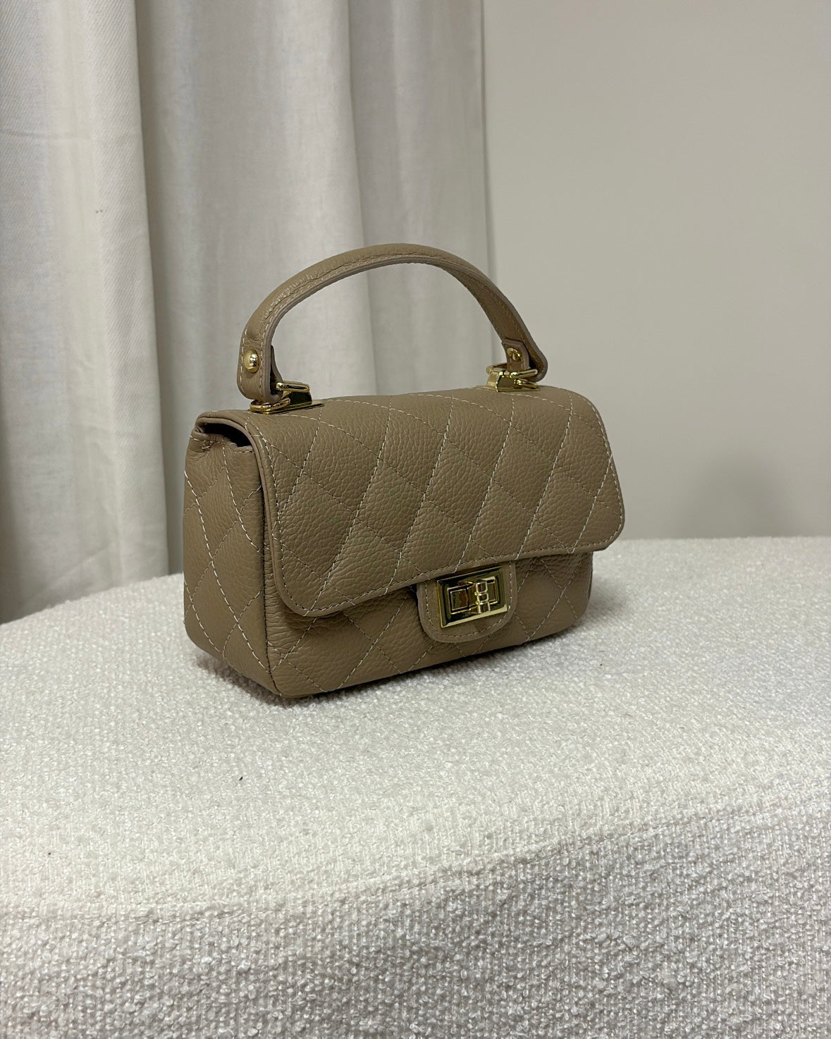 LaLunaTheLabel D05 Taupe Bag