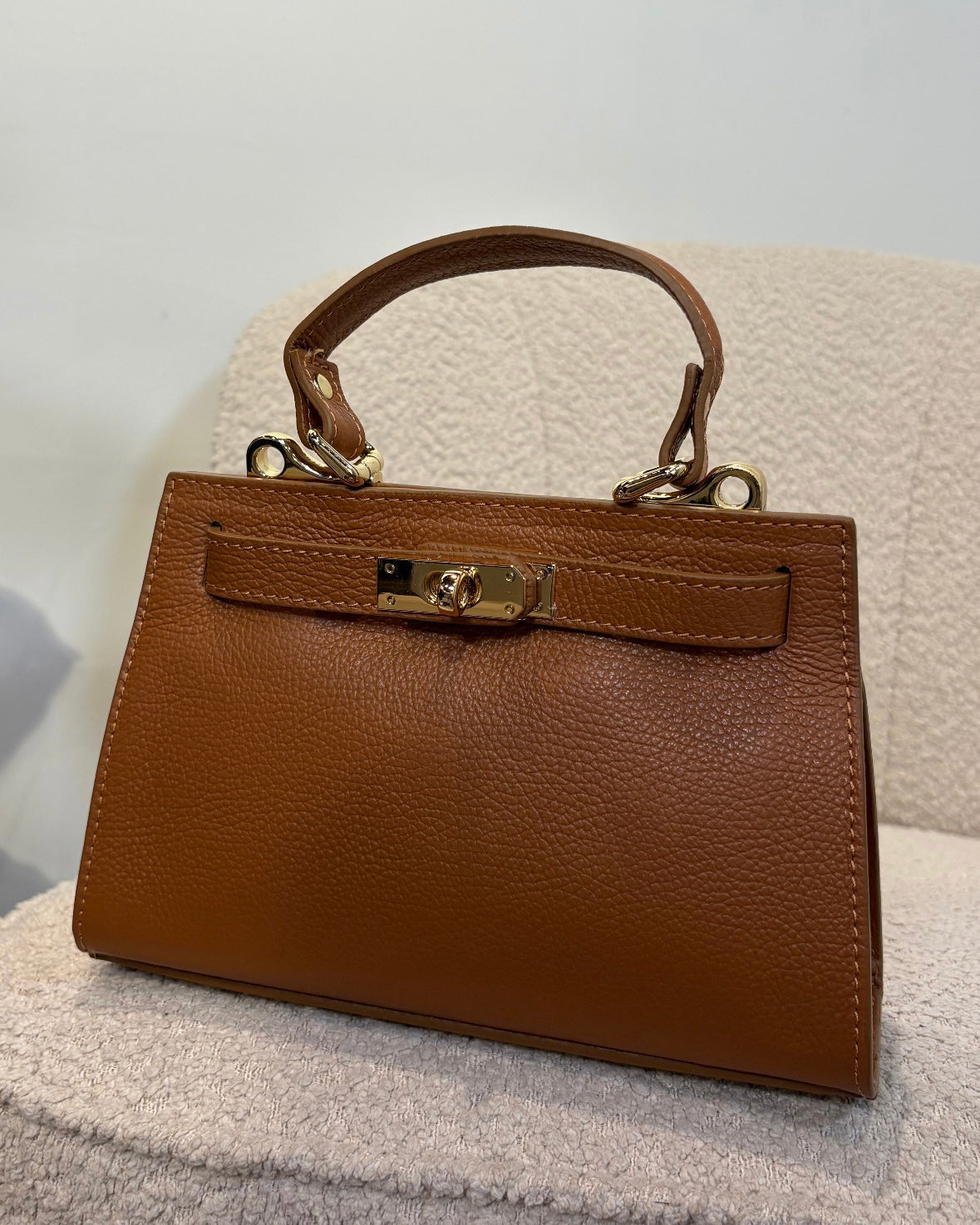 LaLunaTheLabel AMMaelle Bag Cognac