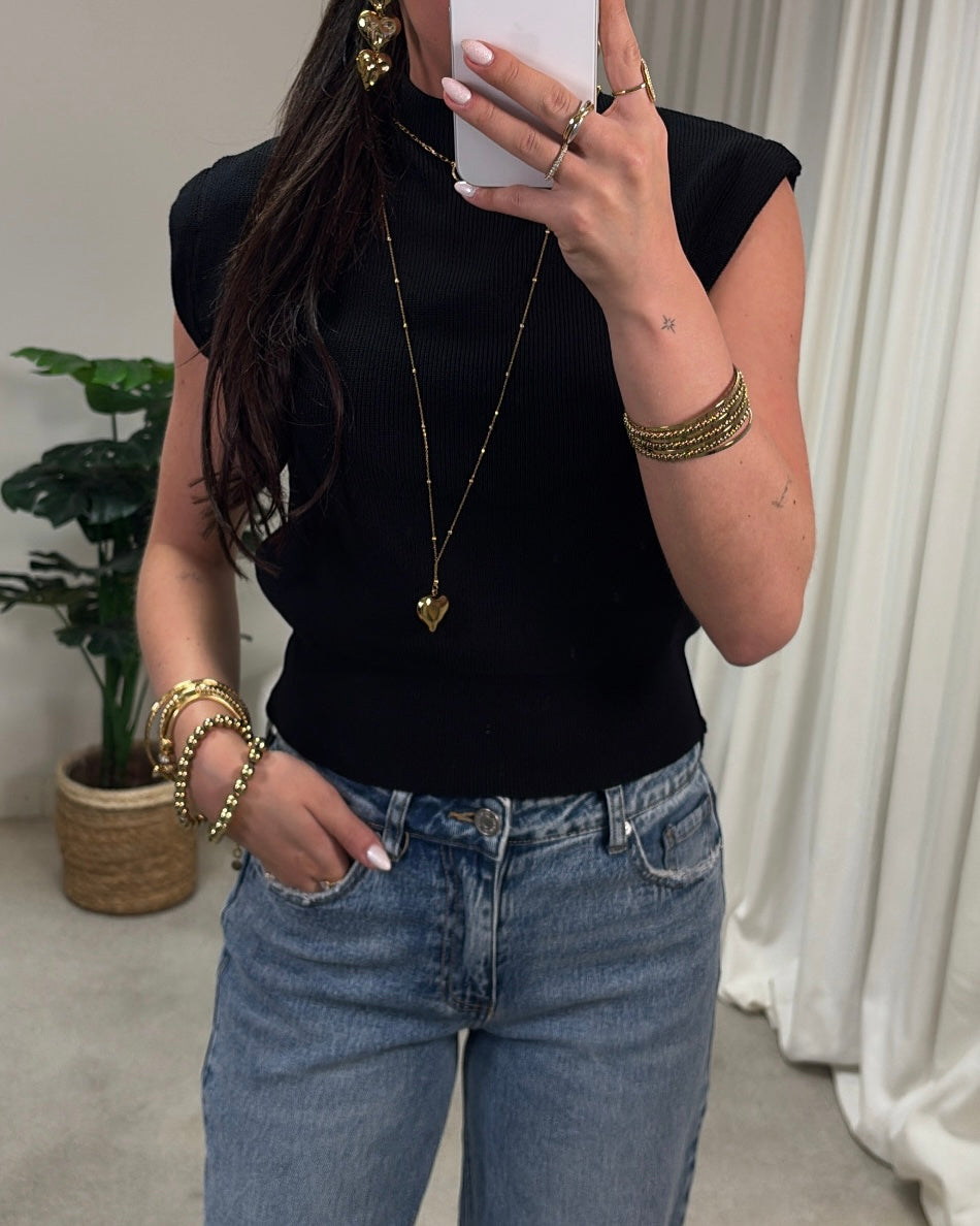 LaLunaTheLabel 8015# Black Top