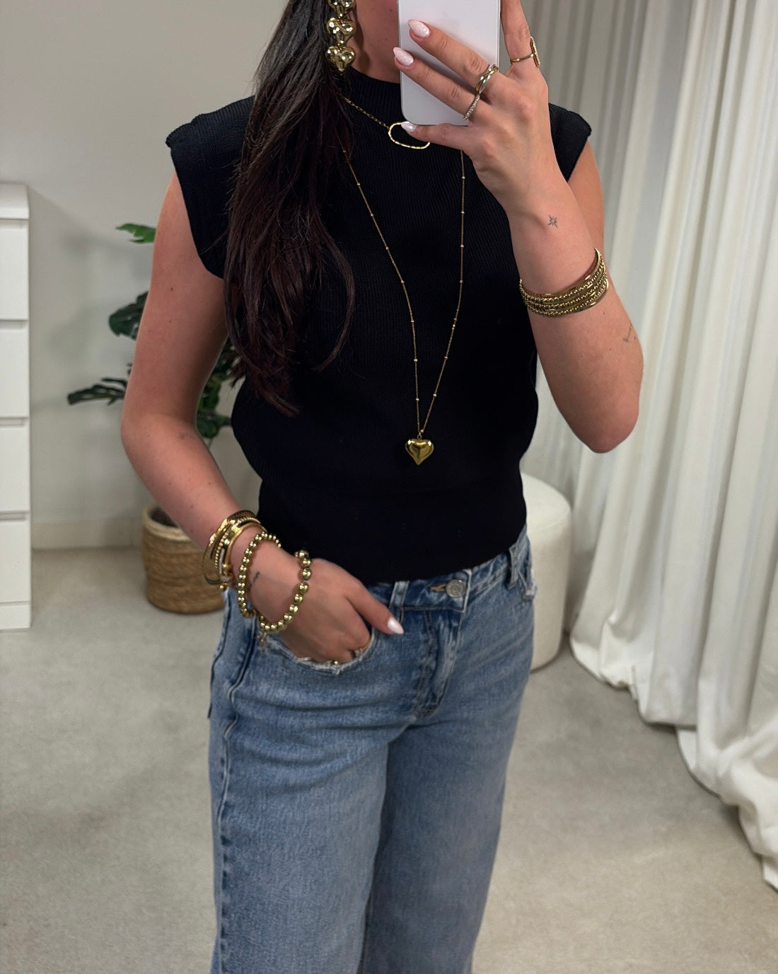 LaLunaTheLabel 8015# Black Top